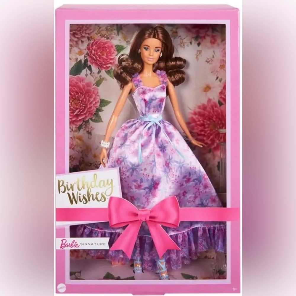 Barbie Birthday Wishes Doll in Pink and Purple Dress